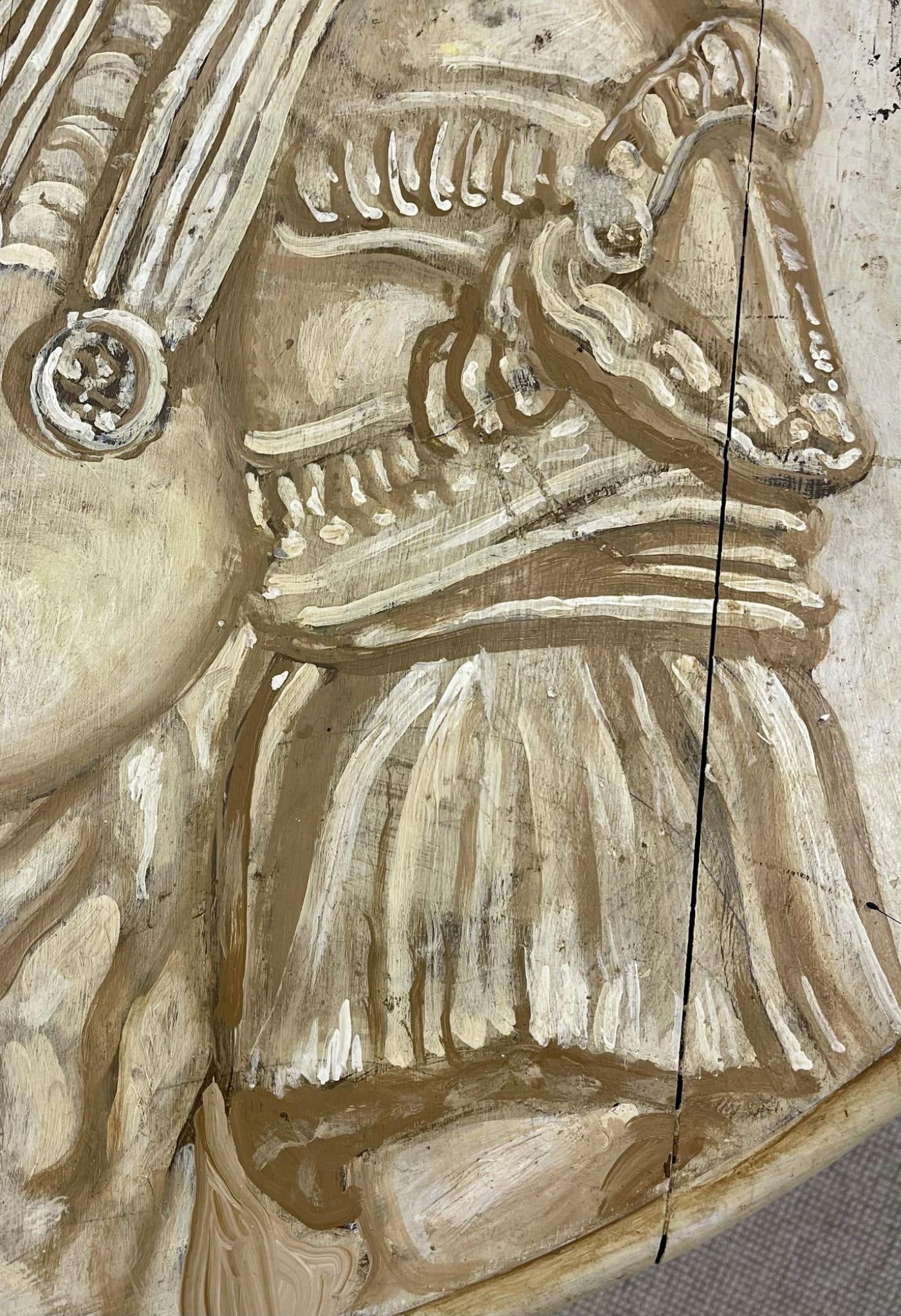 Mid Century Modern Hand Painted Italian Center Table, Fornasetti Style - 9