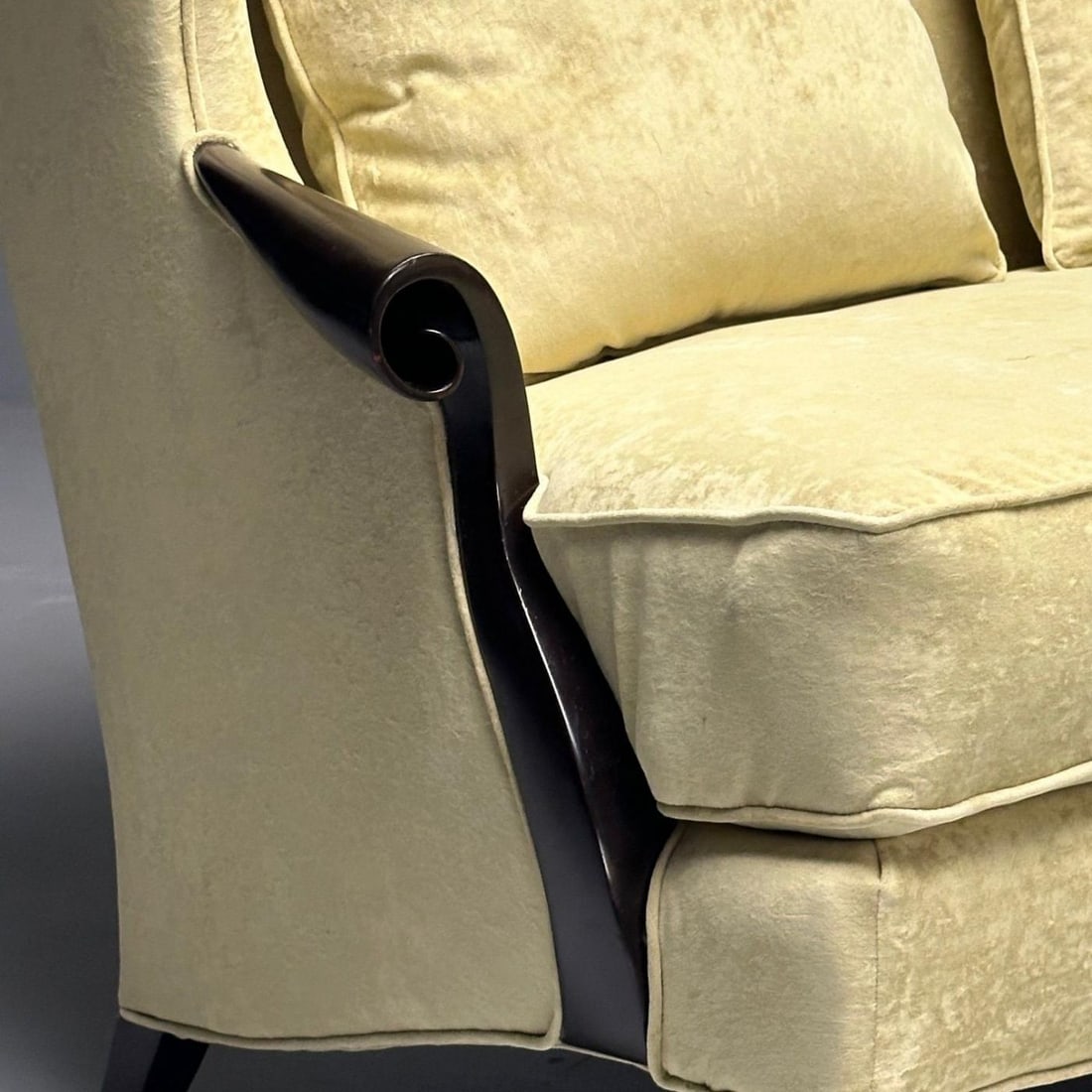 Christopher Guy, Contemporary, Sofas, Celadon Velvet, Mahogany, USA, 2010s - 12