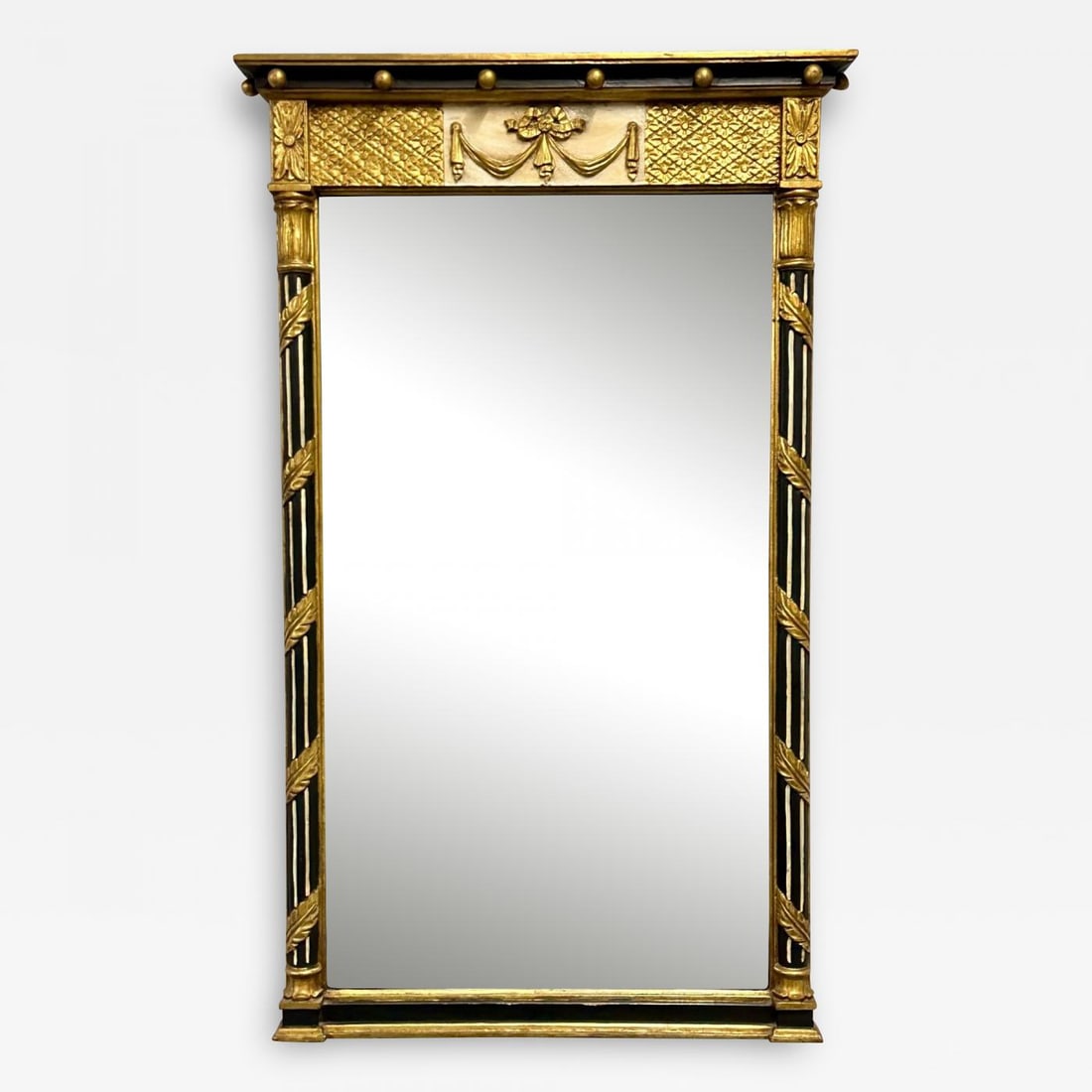 Hollywood Regency Giltwood Mirror, Wall / Console Mirror, Made in Italy - 2