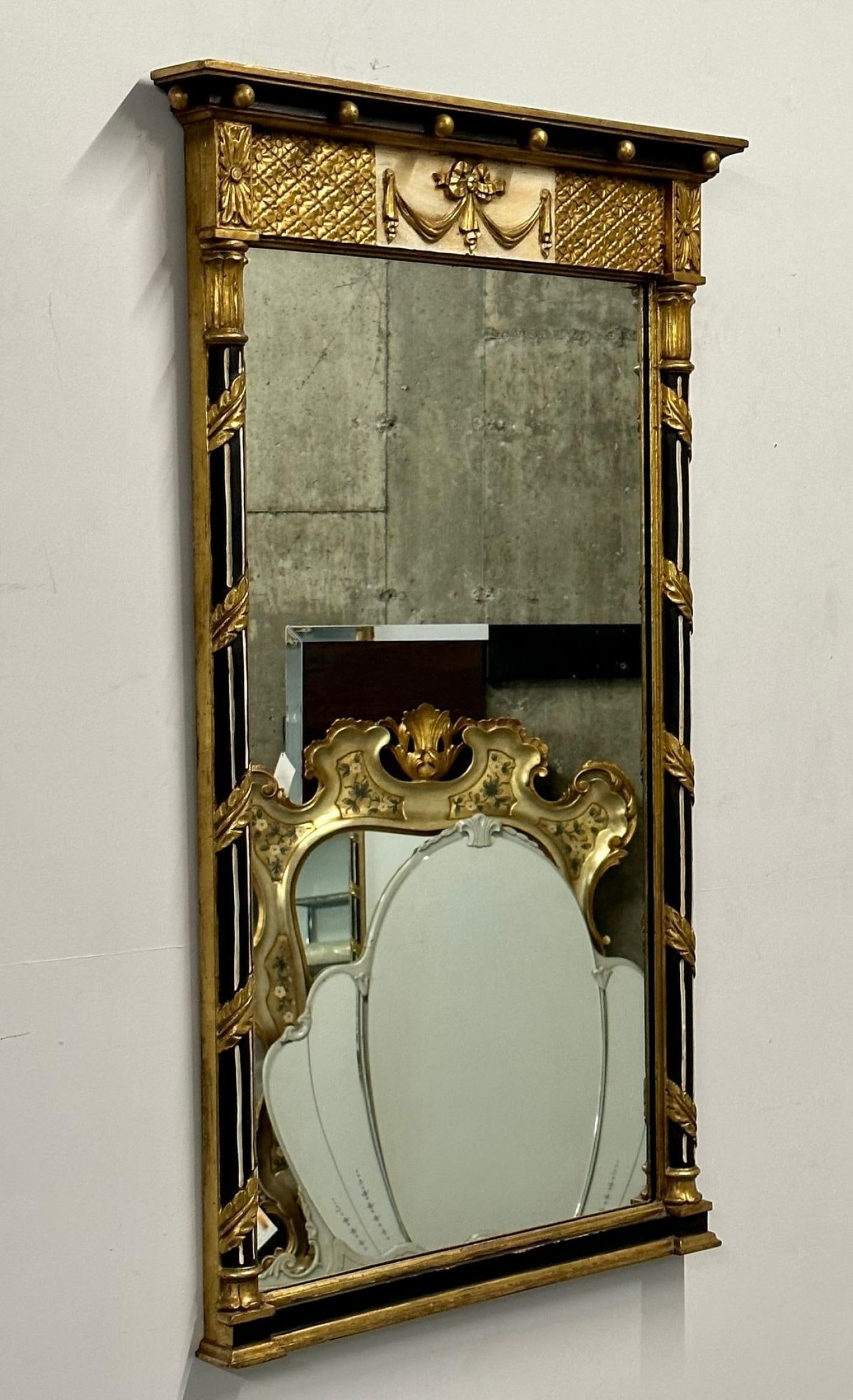 Hollywood Regency Giltwood Mirror, Wall / Console Mirror, Made in Italy - 5