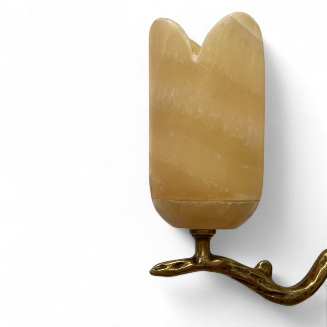 Contemporary, Modern Wall Sconces, Branch Motif, Bronze, Alabaster, 21st C. - 7