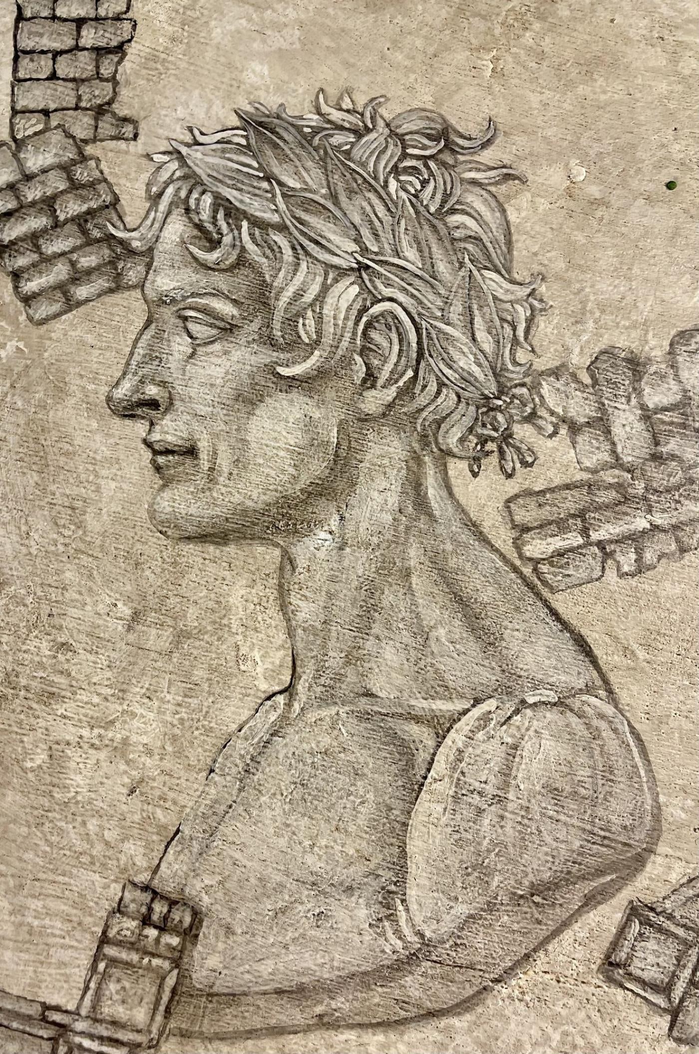 Gustavian Pair of End, Side Tables, Swedish Paint Decorated, Fornasetti Style - 9