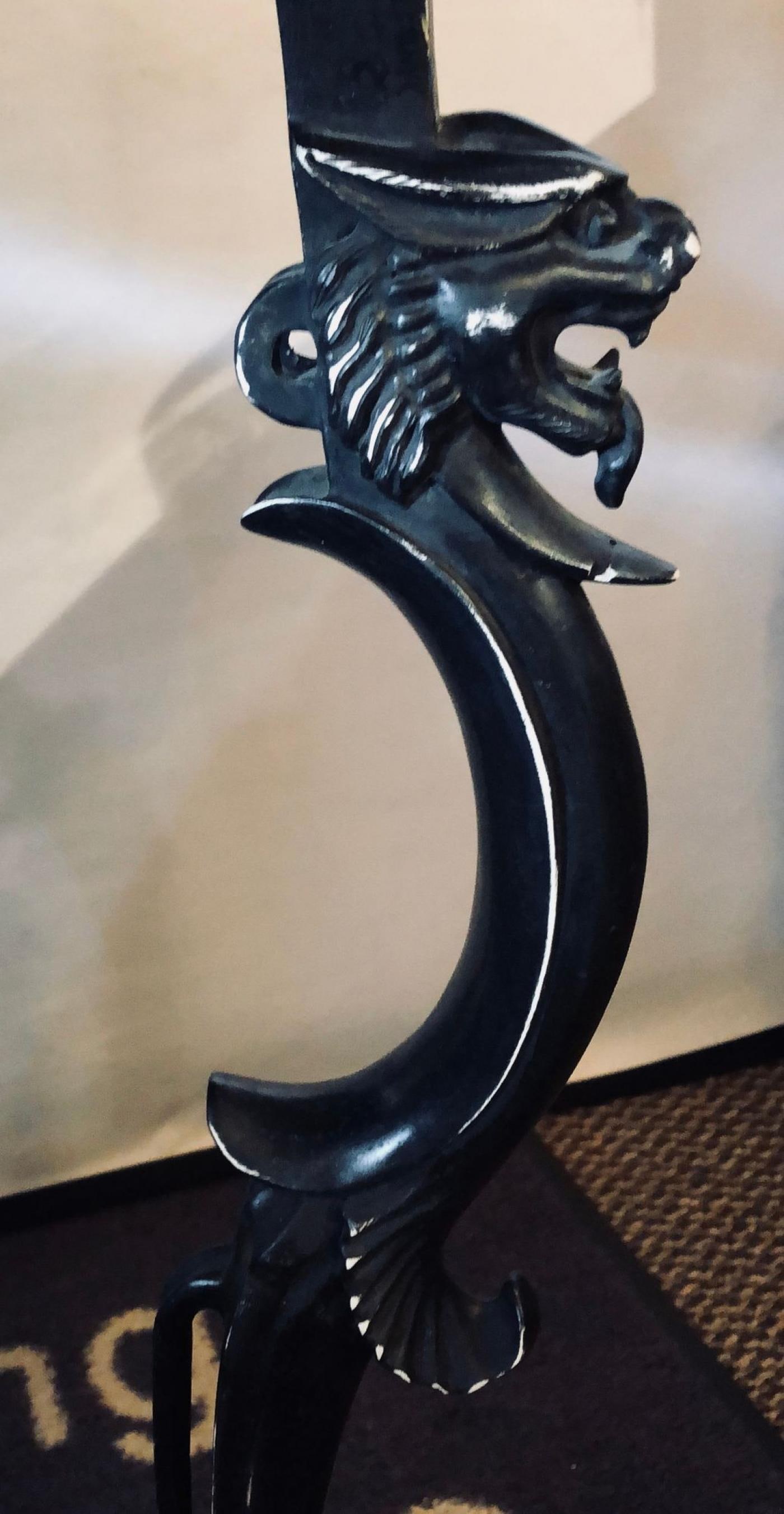 Ebony and Gilt Marble Top Octagonal Shaped Centre or End Table or Pedestal - 12