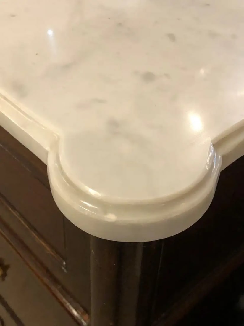 Maison Jansen Stamped Louis XVI Style Mahogany Marble-Top Commode - 3