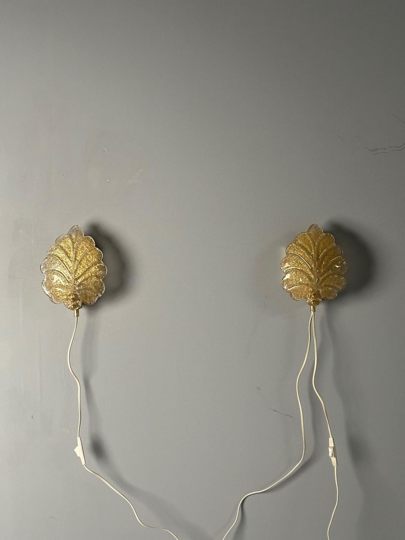Reijmyre, Swedish Mid-Century Modern, Gold Leaf Sconces, Sweden, 1990s - 10