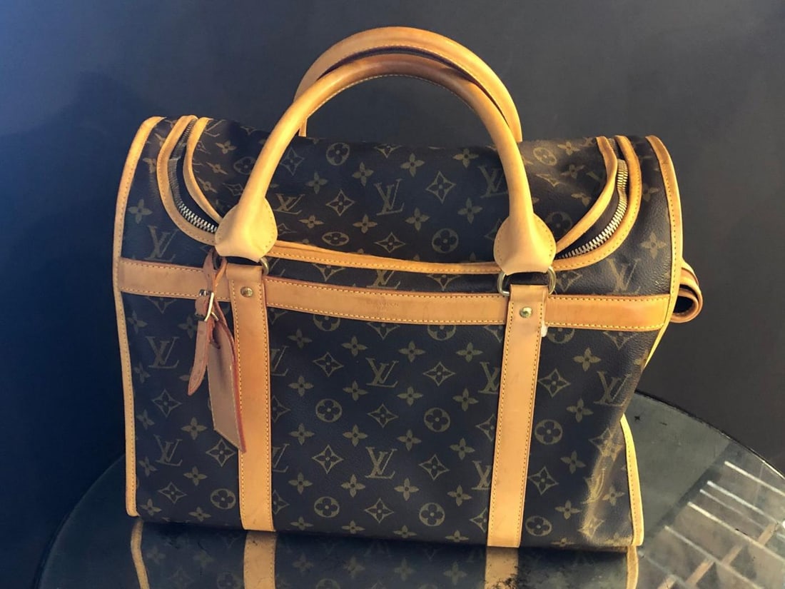 Louis Vuitton Dog Carrier 40 Monogram Canvas Luggage Bag - 4
