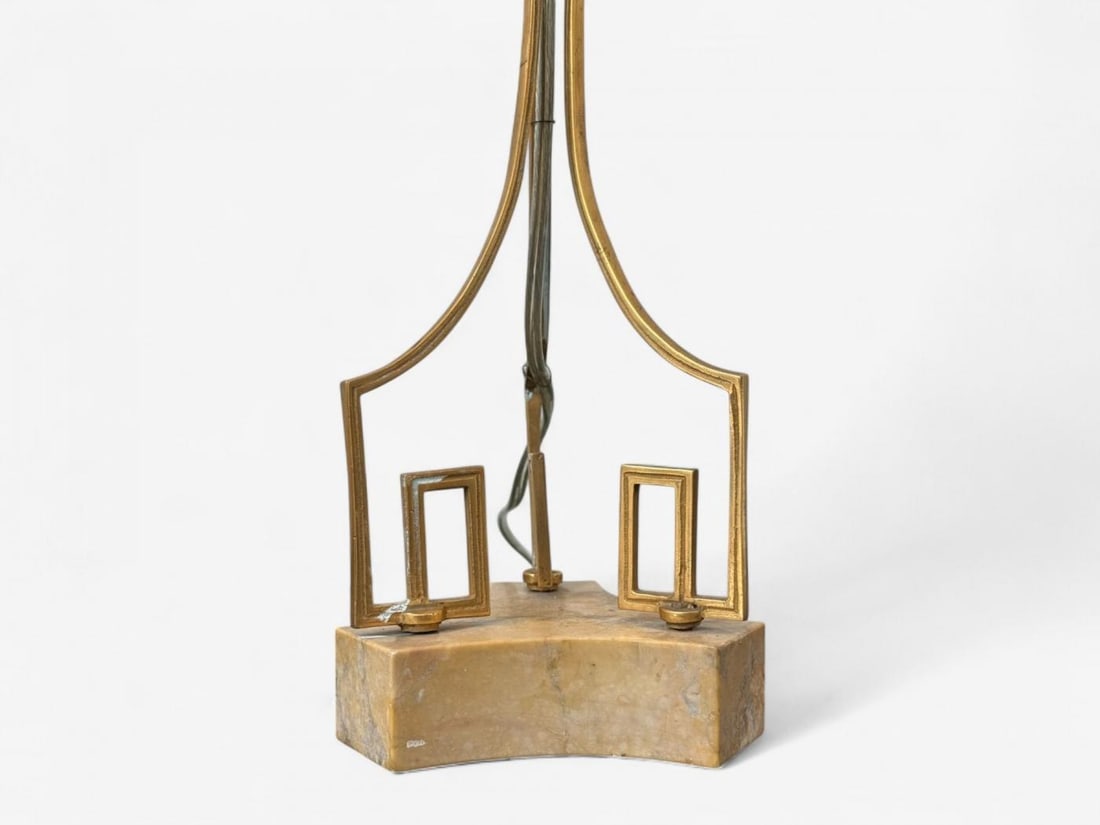 Russian Neoclassical, Dore Bronze, Crystal, Marble, Table Lamps, Russia, 19th c. - 8