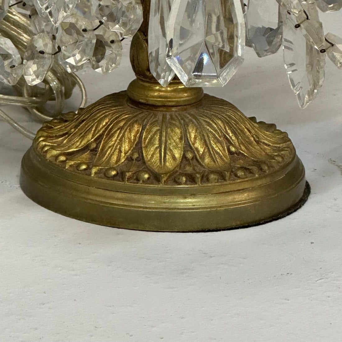 Louis XVI Style, Candelabras, Gilt Bronze, Crystal, France, 1930s - 7