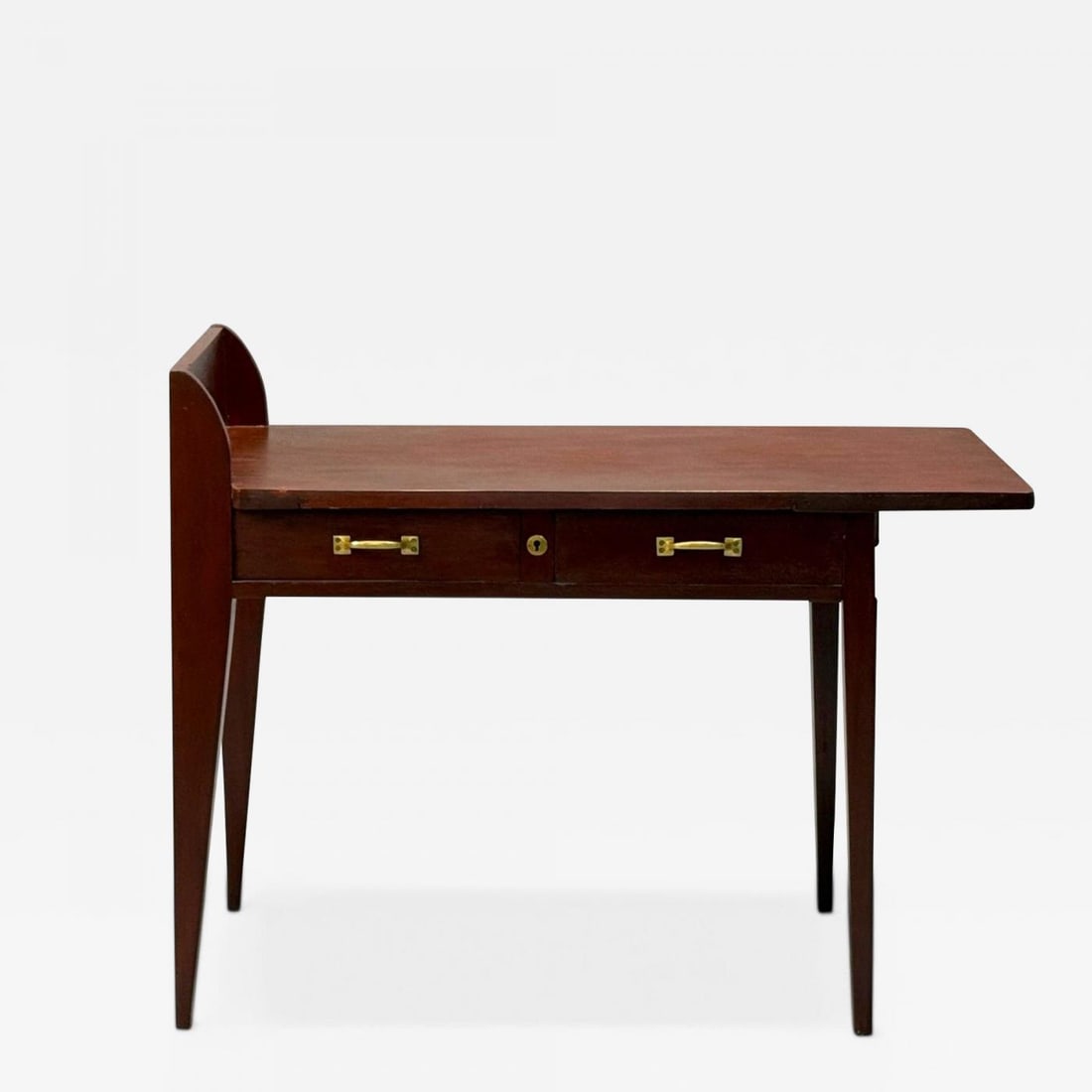 Eugene Printz, French Art Deco, Mahogany, Rare Asymmetric Desk, France, c. 1925 - 2