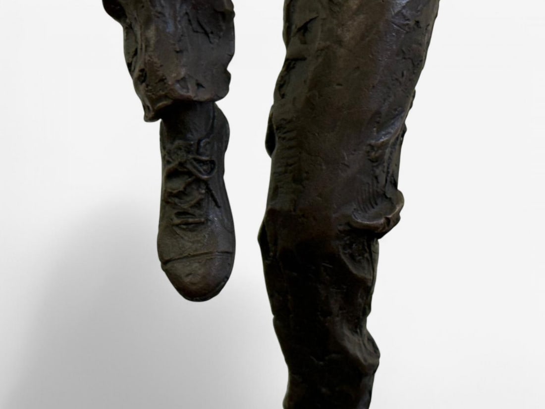 Mid-Century Modern, Bronze, Table-Top Sculpture, Break-dancer Statue, USA, 1980s - 9