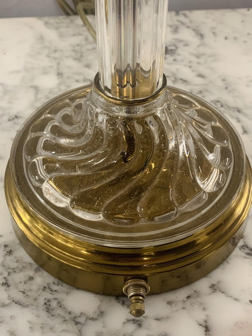 Mid Century Modern Pair of Baccarat Style Table Lamps, Crystal, 1960s - 9