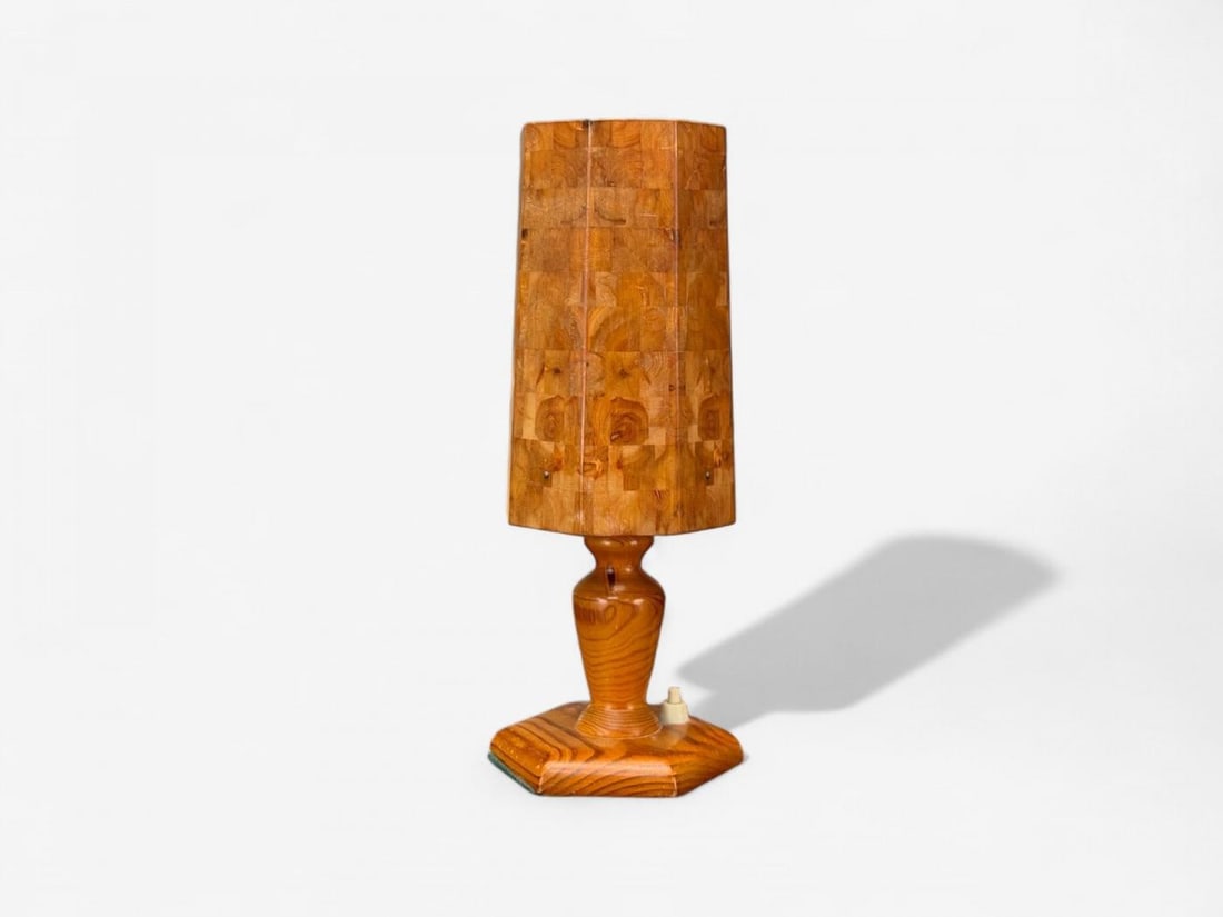 Swedish Modern, Pine, Marquetry, Table Lamp, Sweden, 1950s - 4