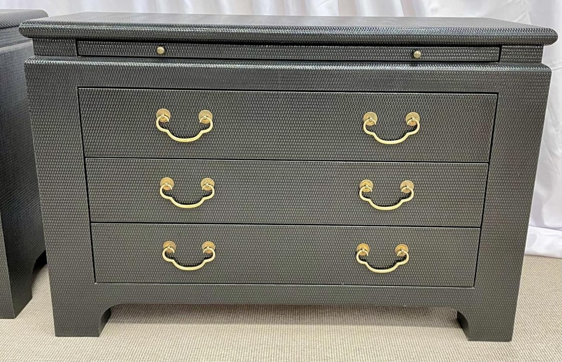 Pair of Mid-Century Modern Cabinets, Commodes or Night Stands, Harrison Van-Horn - 11