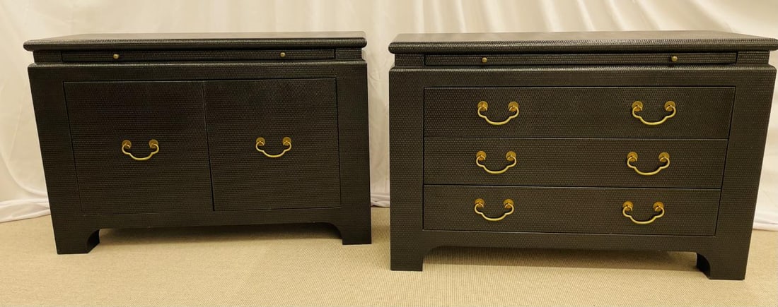 Pair of Mid-Century Modern Cabinets, Commodes or Night Stands, Harrison Van-Horn - 7