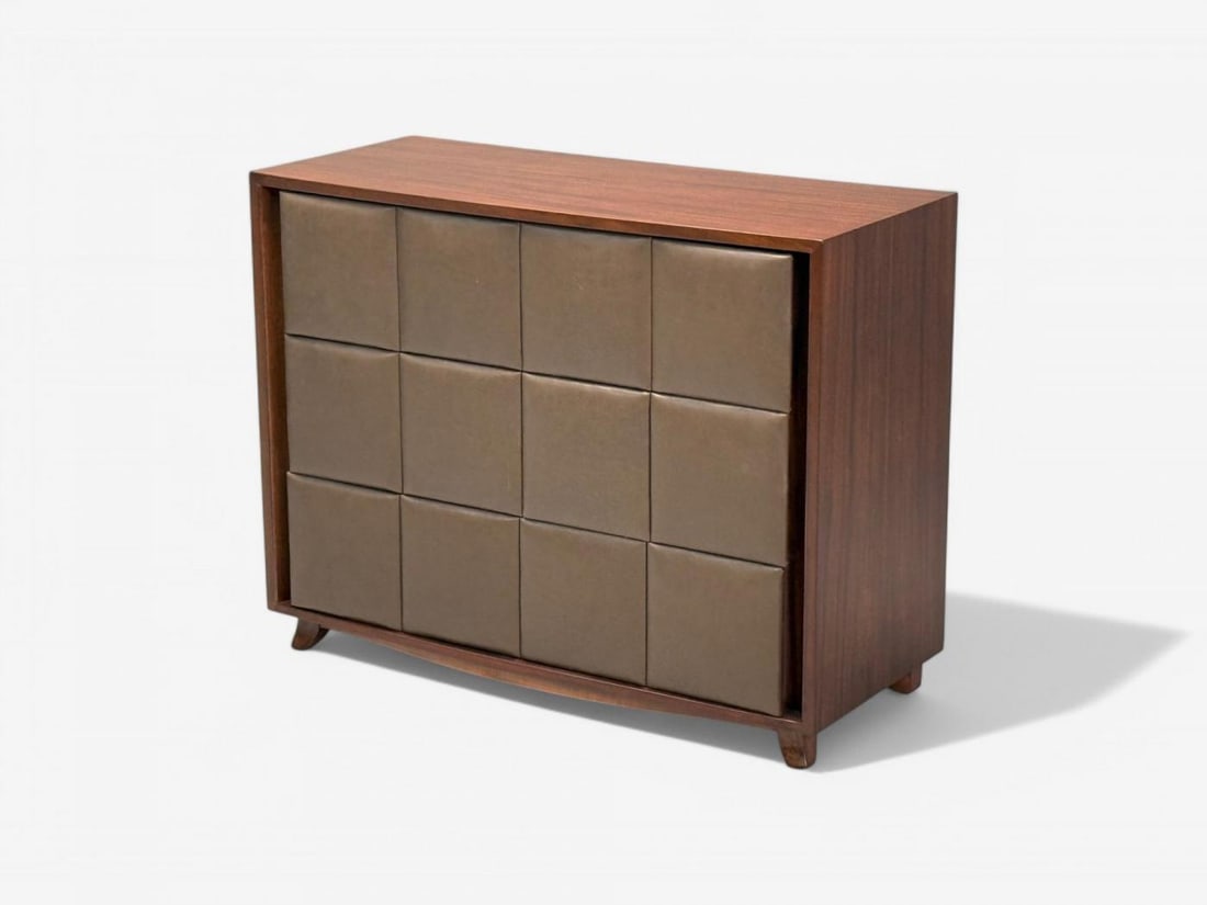 Gilbert Rohde, Mid-Century Modern, Dressers, Leather, Stained Wood, 1940s - 6