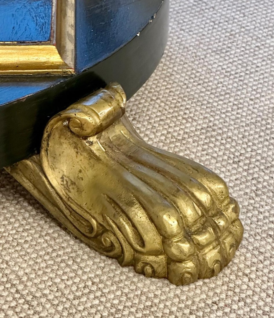 19th Century Italian Continental Centre Table, End or Card Table, Bronze Feet - 11