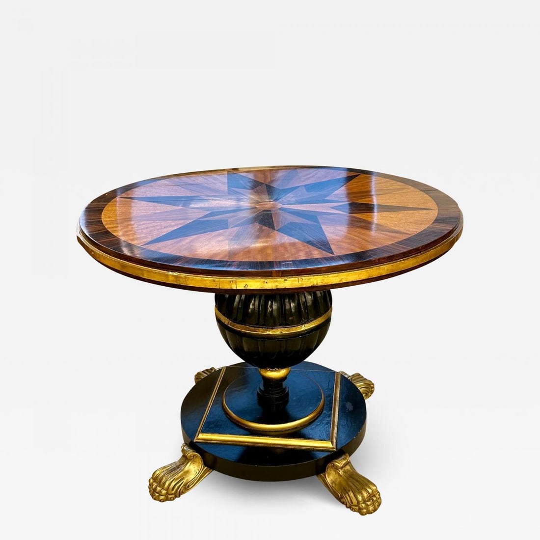 19th Century Italian Continental Centre Table, End or Card Table, Bronze Feet - 2