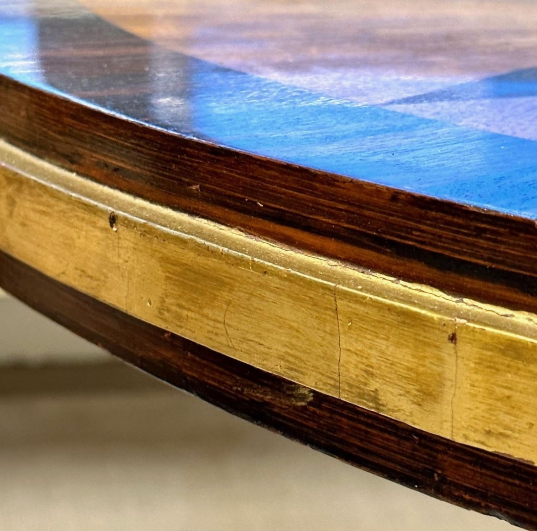 19th Century Italian Continental Centre Table, End or Card Table, Bronze Feet - 8