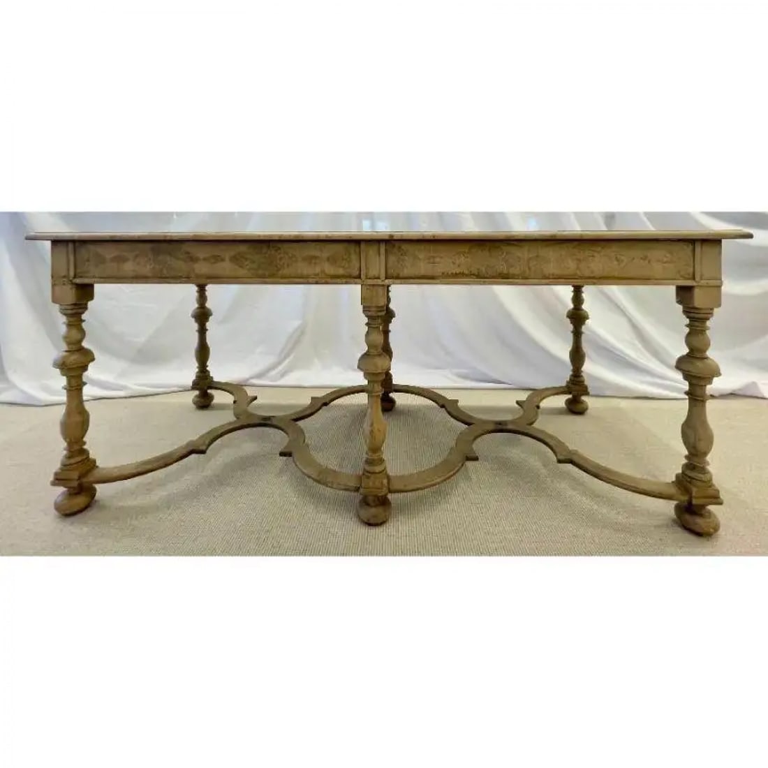 18/19 Century Gustavian Writing Table, Desk or Center Table, Bleached, Inlaid - 6