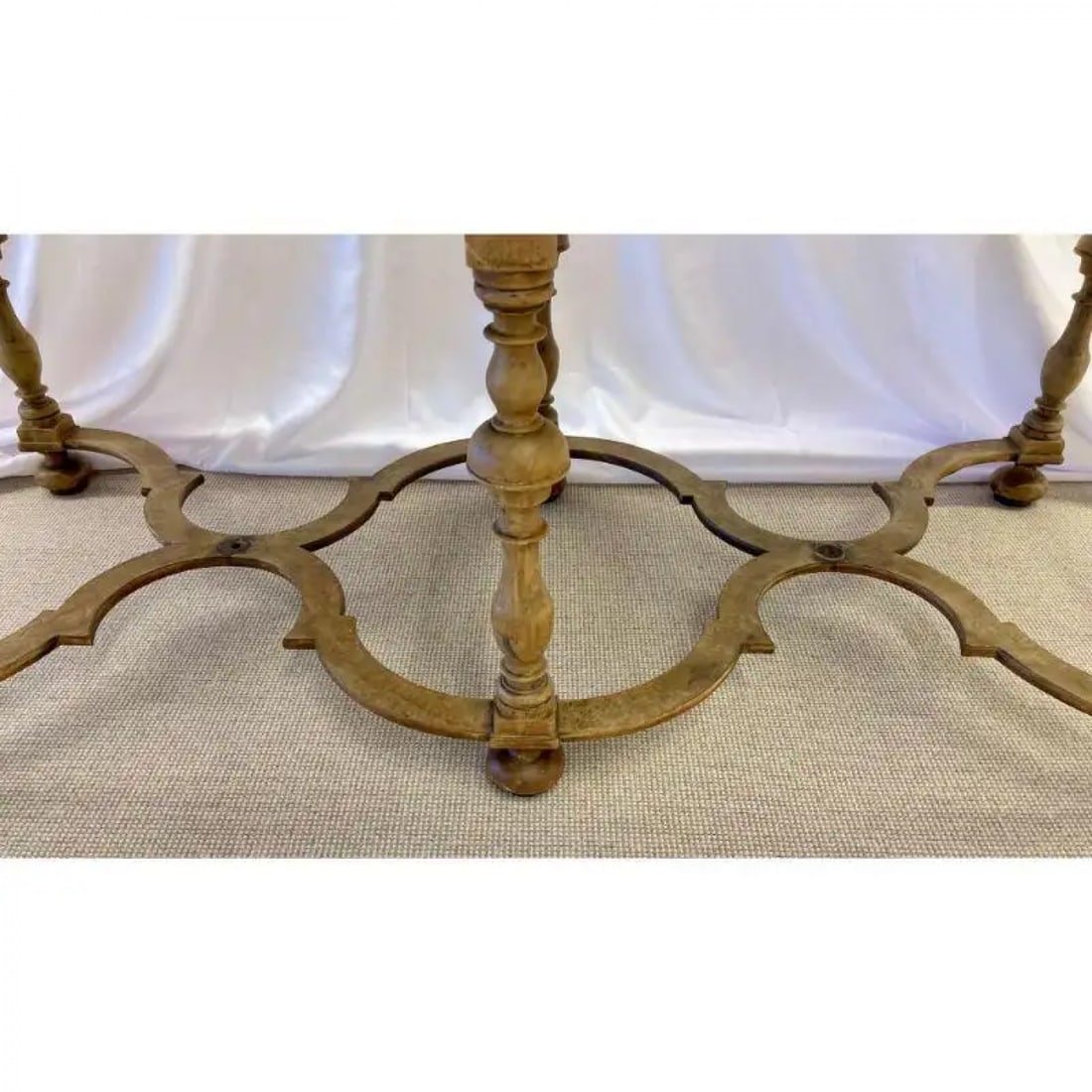 18/19 Century Gustavian Writing Table, Desk or Center Table, Bleached, Inlaid - 8