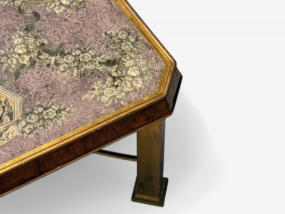 Italian Modern, Bronze, Burlwood, Monumental Coffee Table, Italy, 1940s - 10