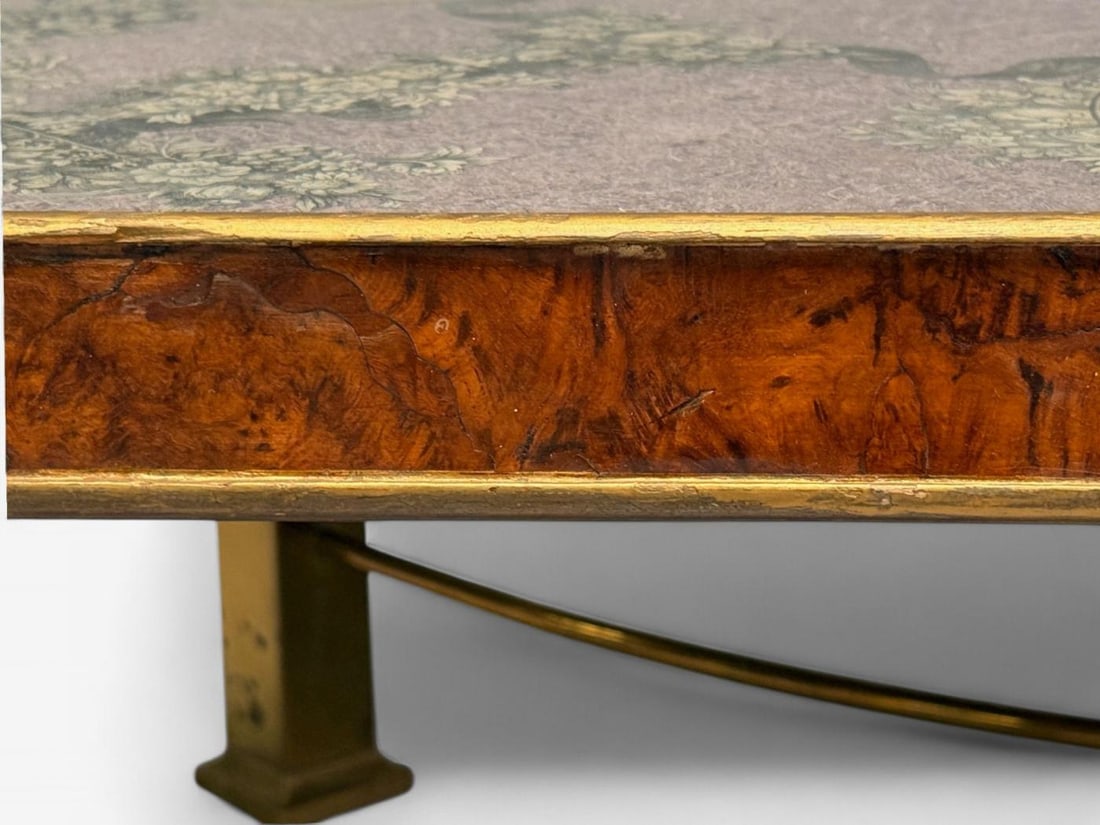 Italian Modern, Bronze, Burlwood, Monumental Coffee Table, Italy, 1940s - 11