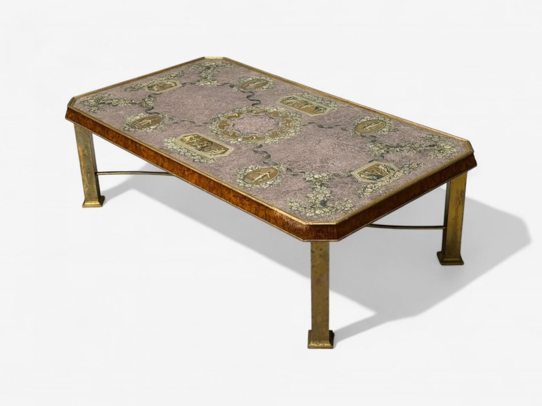 Italian Modern, Bronze, Burlwood, Monumental Coffee Table, Italy, 1940s - 5