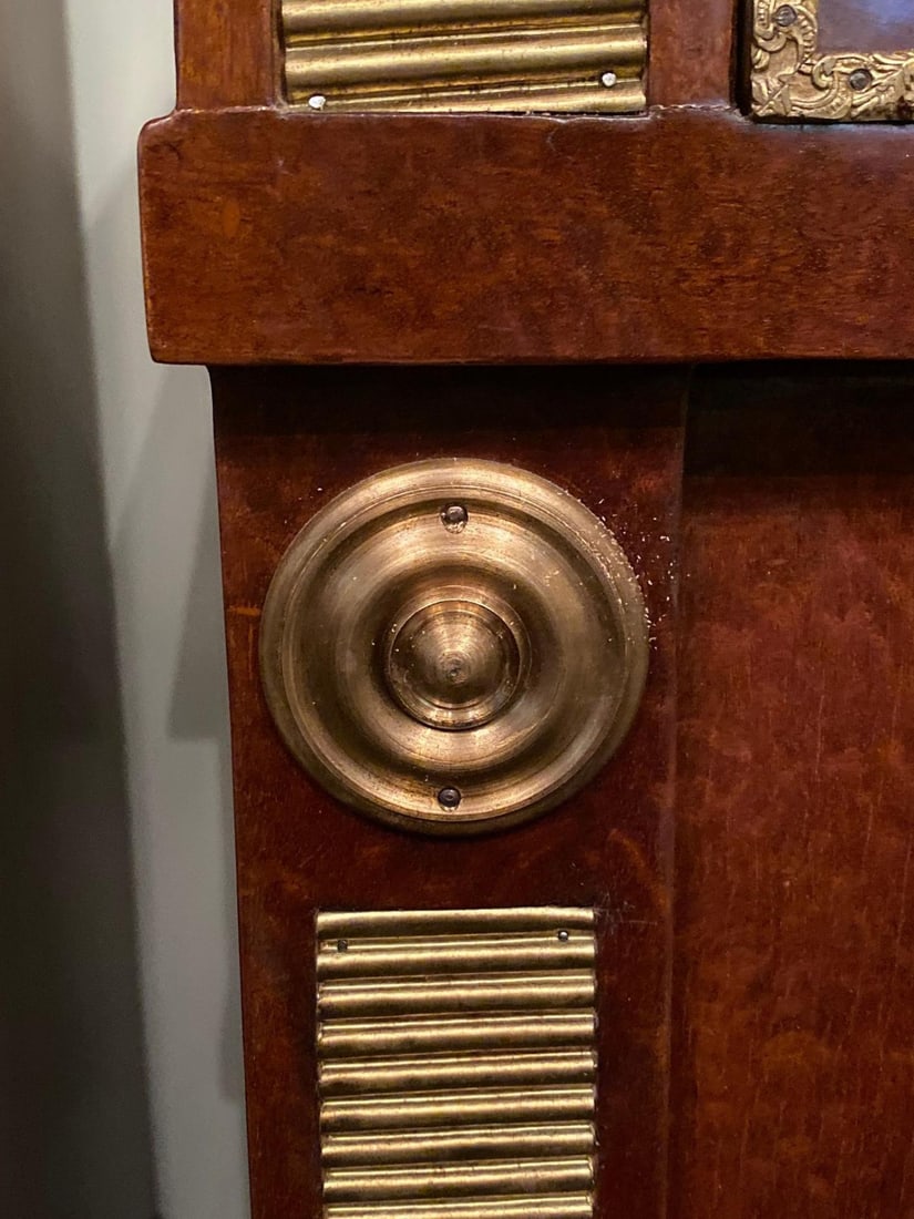 Pair Of Maison Jansen Russian Neoclassical Style Cabinets or Commodes Marble Top - 10