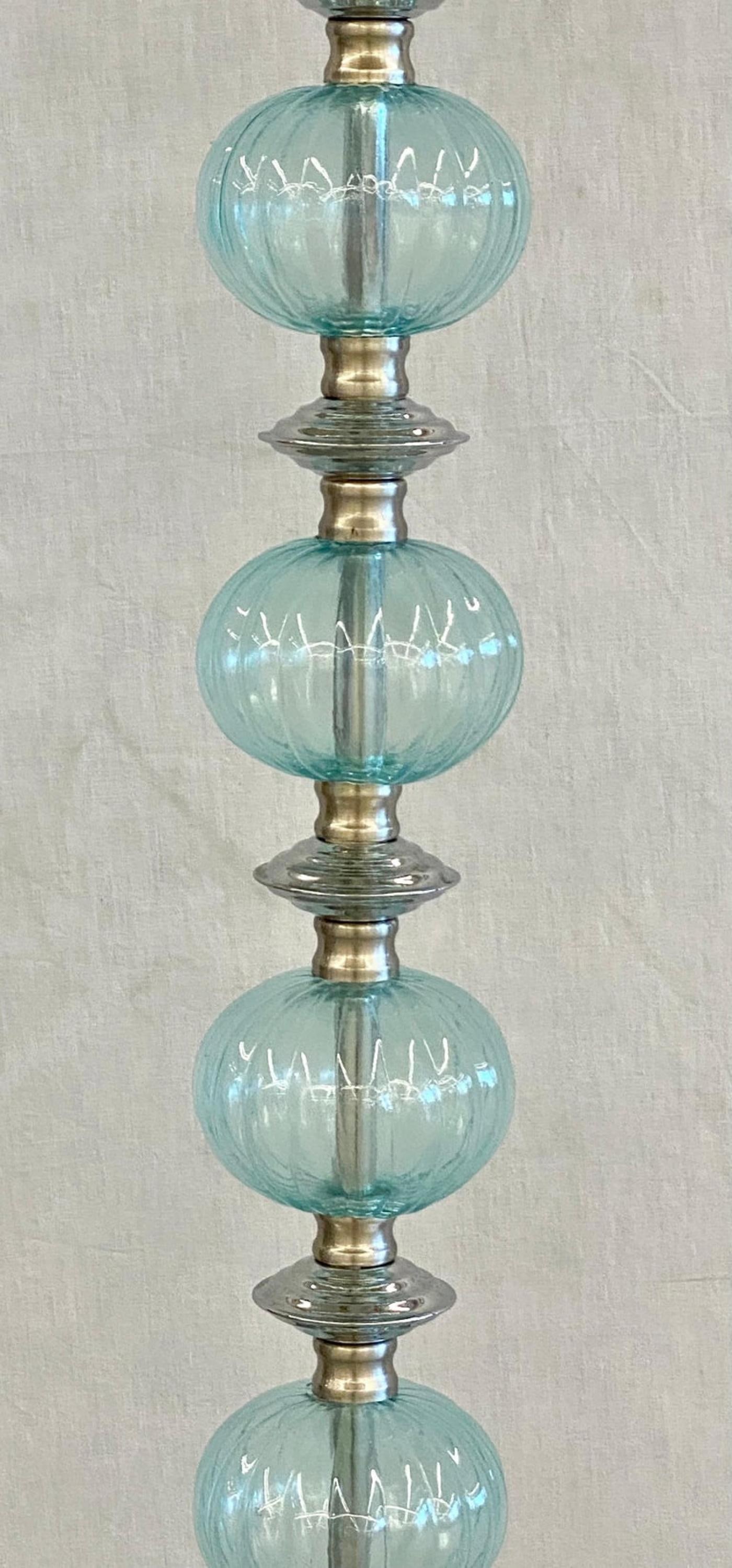 Mid-Century Modern Murano Glass Standing Floor Lamp - 9
