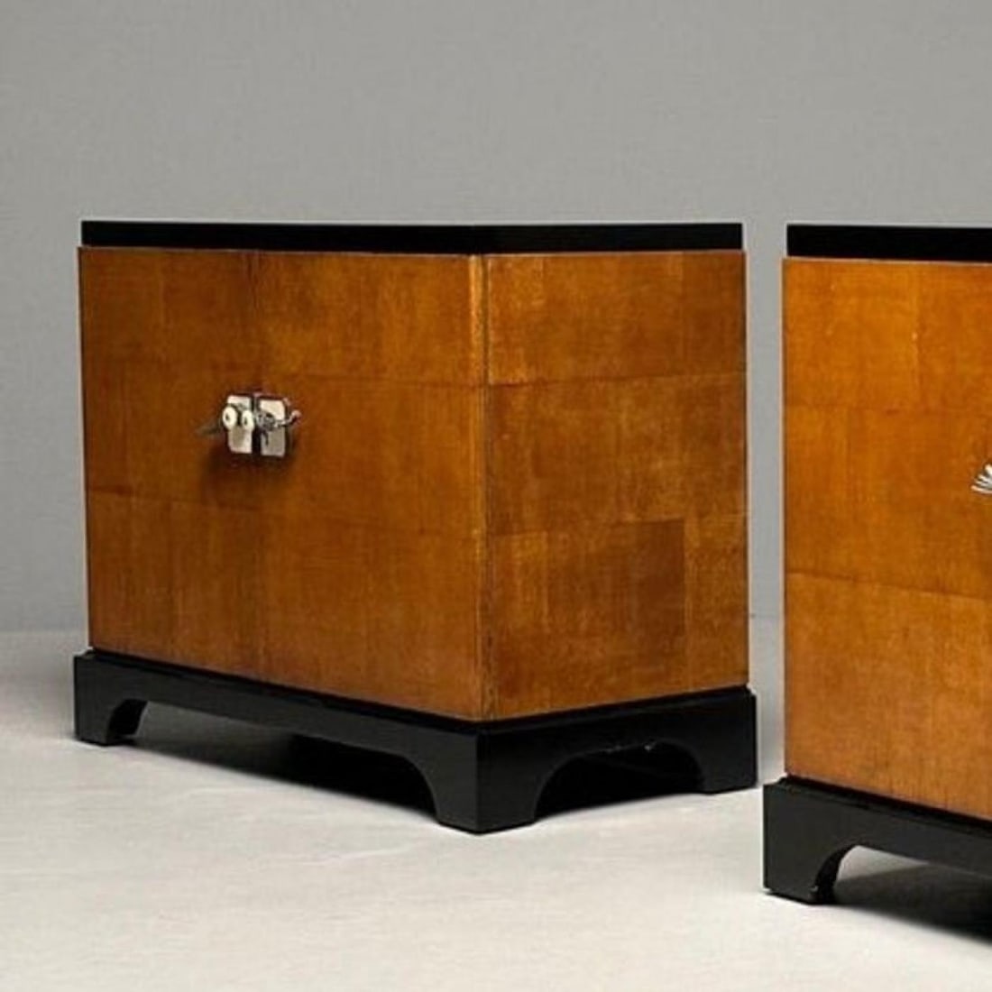 James Mont Style, Art Deco, Cabinet, Black Lacquer, Parquetry, France, 1930s - 5