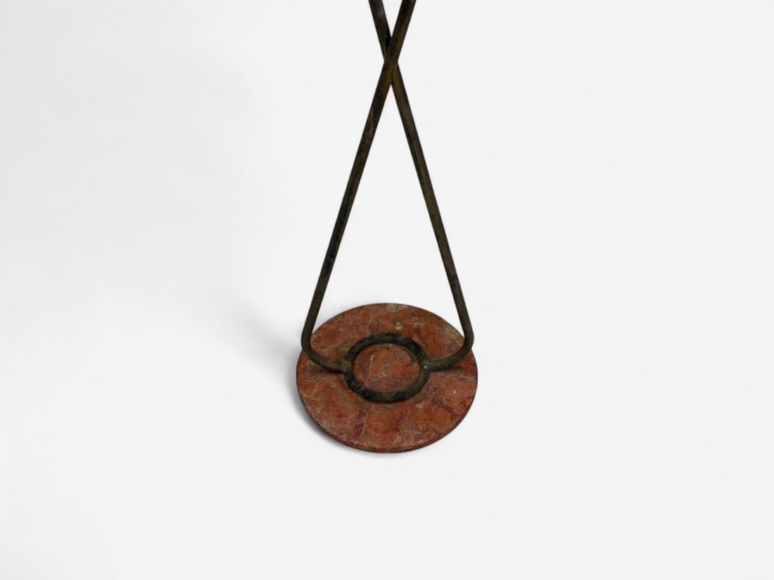 Italian Modern, Painted Enamel, Brass, Marble, Floor Lamp, Italy, 1940s - 10