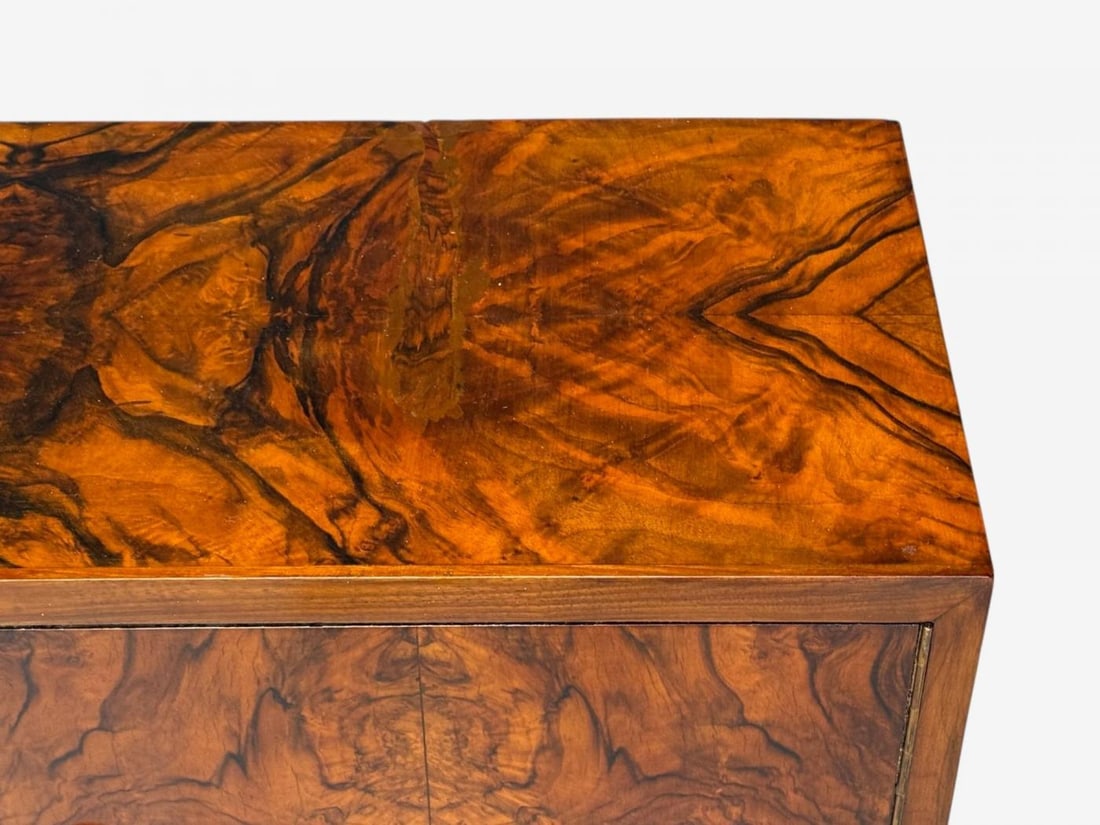 Emilio Lancia attr., Italian Modern, Walnut Root, Brass, Commode, Italy, 1930s - 13