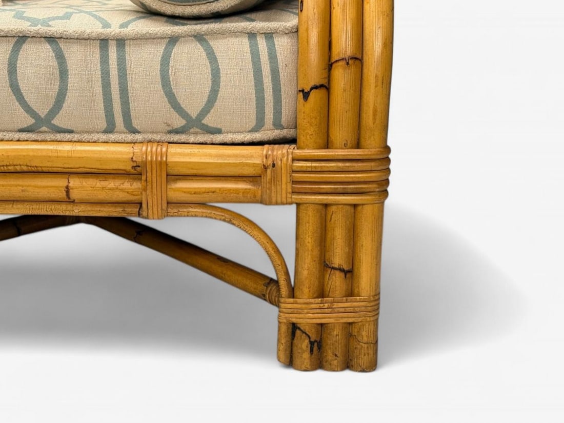 Bielecky Brothers, Modern Two Seater Sofa, Settee, Cane, Bamboo, USA, 21st C. - 10