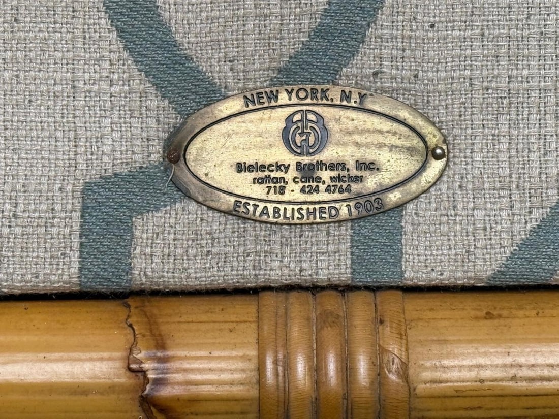 Bielecky Brothers, Modern Two Seater Sofa, Settee, Cane, Bamboo, USA, 21st C. - 11