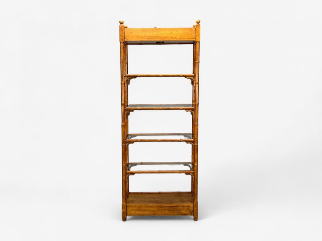 American Modern, Bamboo, Wood, Etageres, USA, 1980s - 12