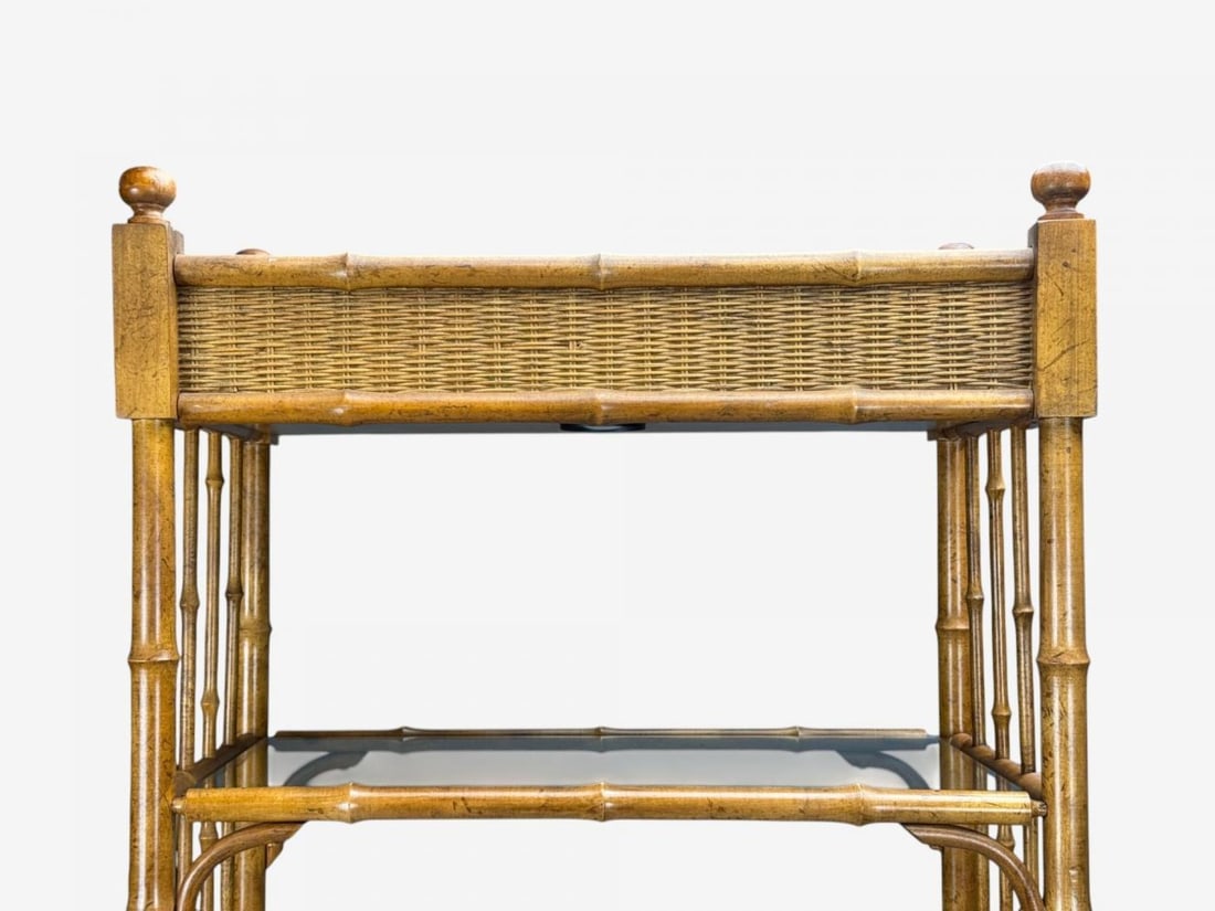 American Modern, Bamboo, Wood, Etageres, USA, 1980s - 8