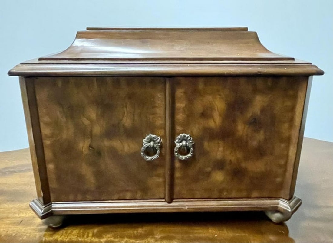 Maitland Smith Jewelry Box, Casket Box, Inlaid, Banded, Keepsake Box - 3