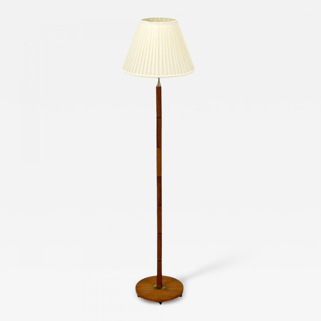 Danish Modern, Teak, Brass, Floor Lamp, Denmark, 1960s - 2