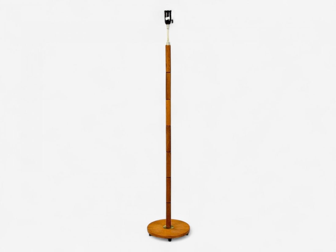 Danish Modern, Teak, Brass, Floor Lamp, Denmark, 1960s - 5