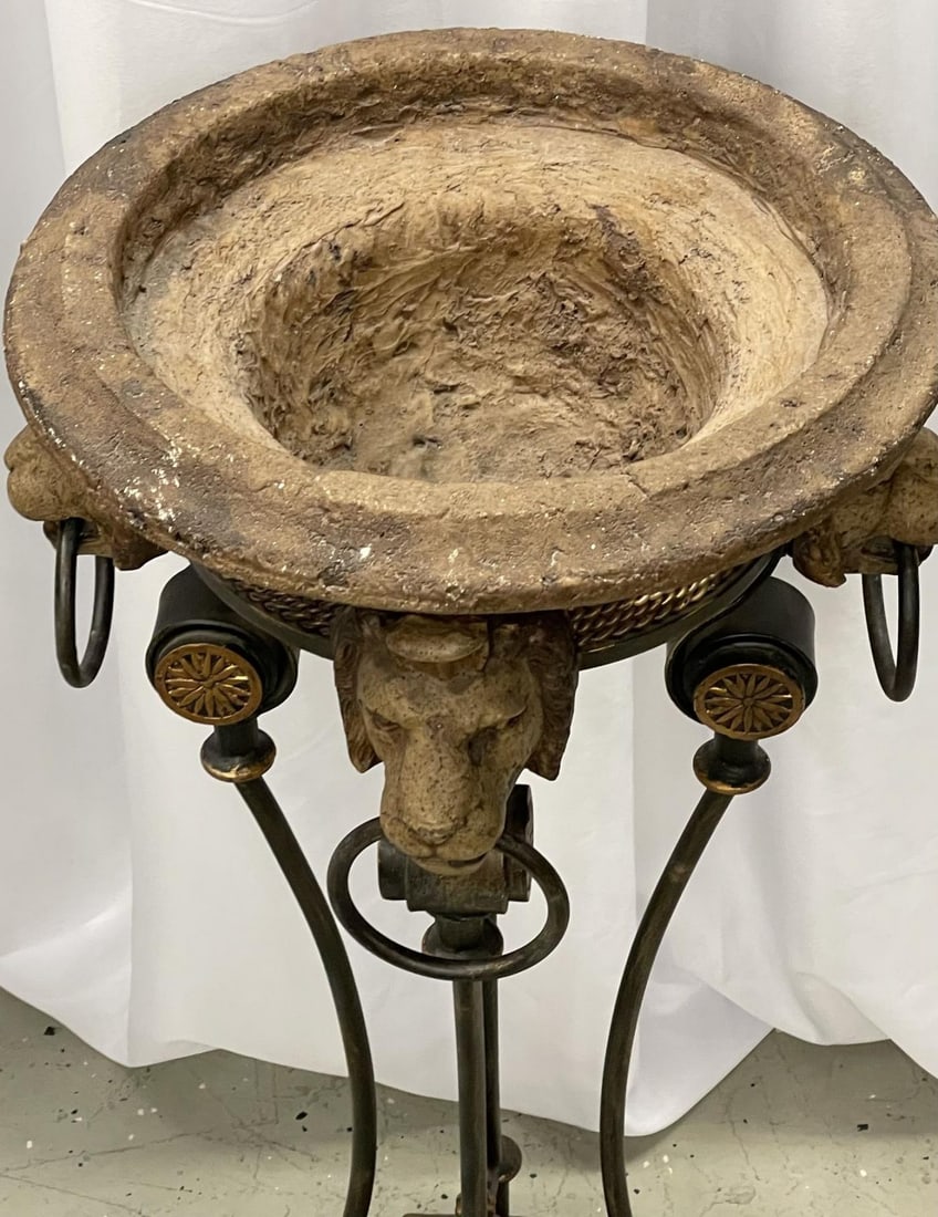 Pair of Figural Empire Style Jardinières, Planters on Stands, Europe, 1960s - 10