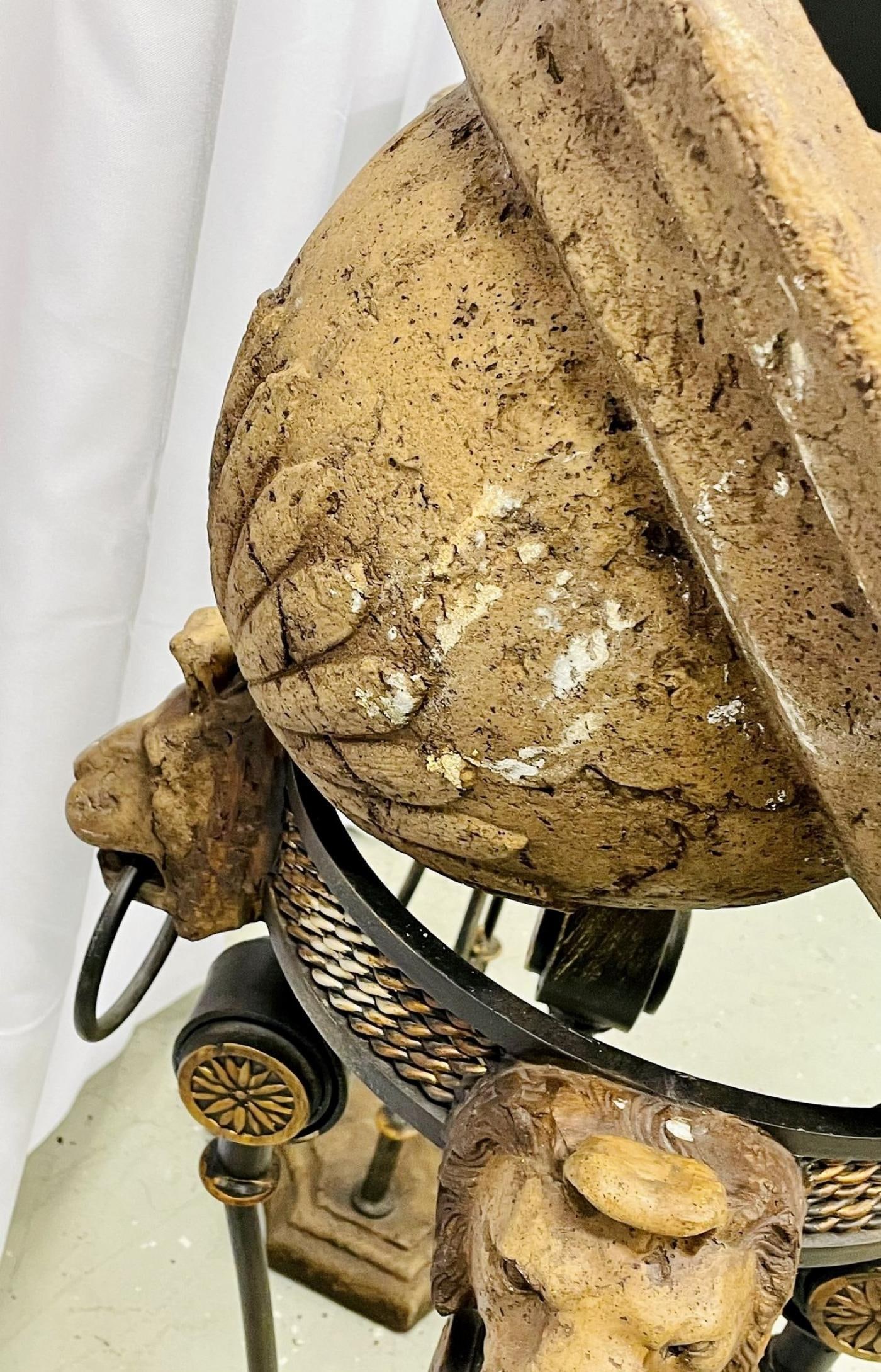 Pair of Figural Empire Style Jardinières, Planters on Stands, Europe, 1960s - 12