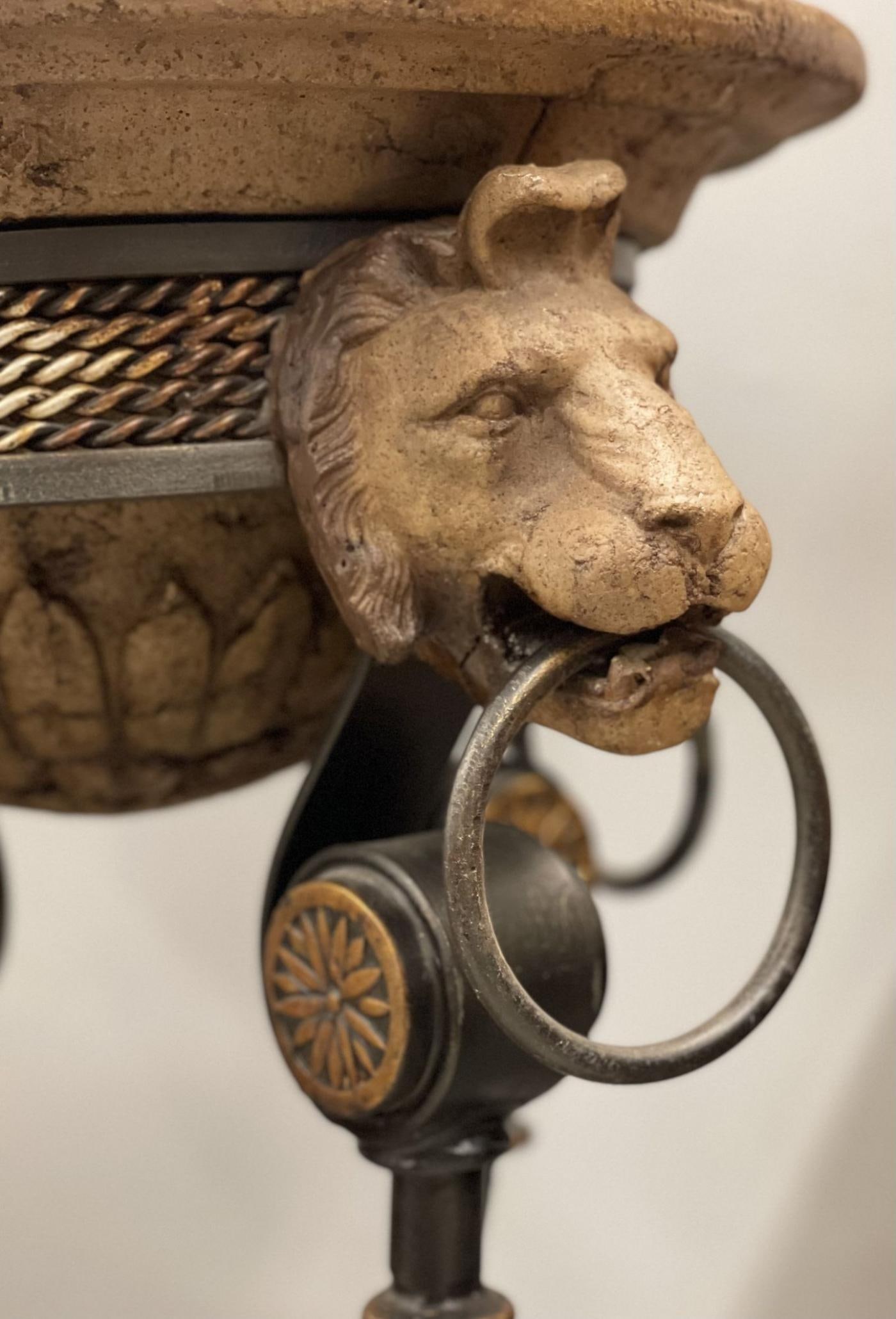 Pair of Figural Empire Style Jardinières, Planters on Stands, Europe, 1960s - 13