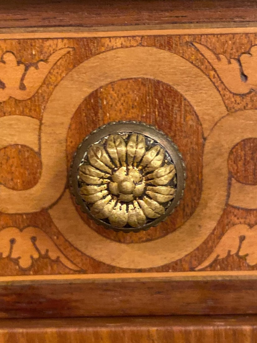 Louis XV-XVI Style Marble-Top Side Table End Table Pedestal, Transitional - 11