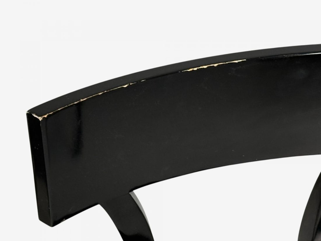 Niedermaier, Ebonized Wood, Leather, Klismos Dining Chairs, USA, 21st C. - 12