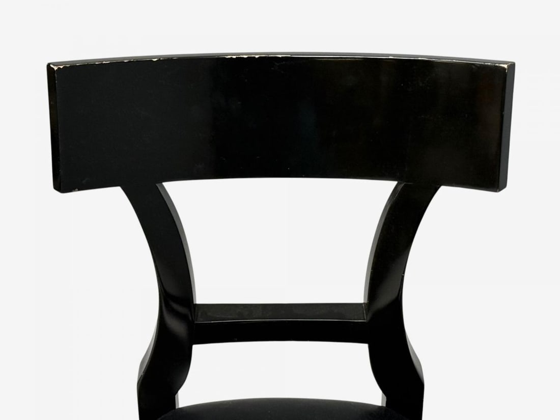 Niedermaier, Ebonized Wood, Leather, Klismos Dining Chairs, USA, 21st C. - 6