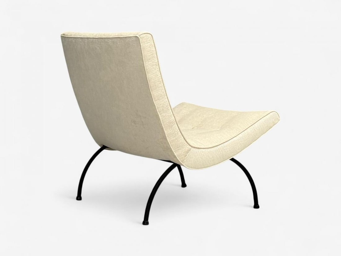 Milo Baughman, Iron, Fabric, Scoop Chair, USA, 1950s - 10