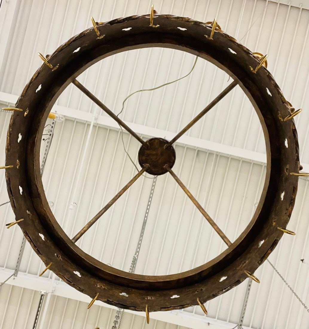 Gothic Industrial 16 Light Chandelier - 10