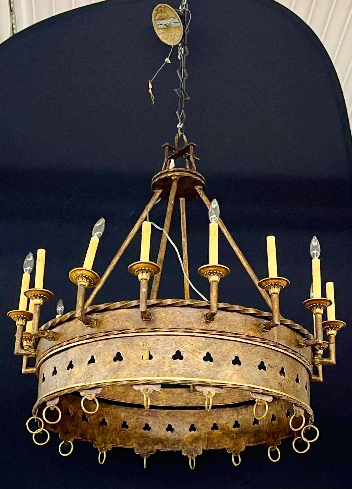 Gothic Industrial 16 Light Chandelier - 3