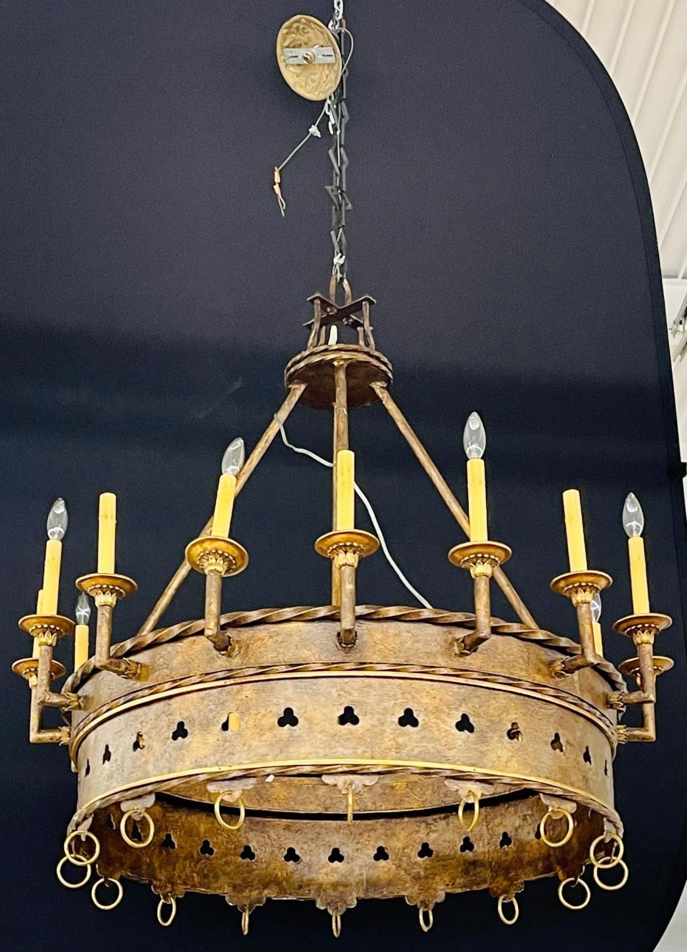 Gothic Industrial 16 Light Chandelier - 6