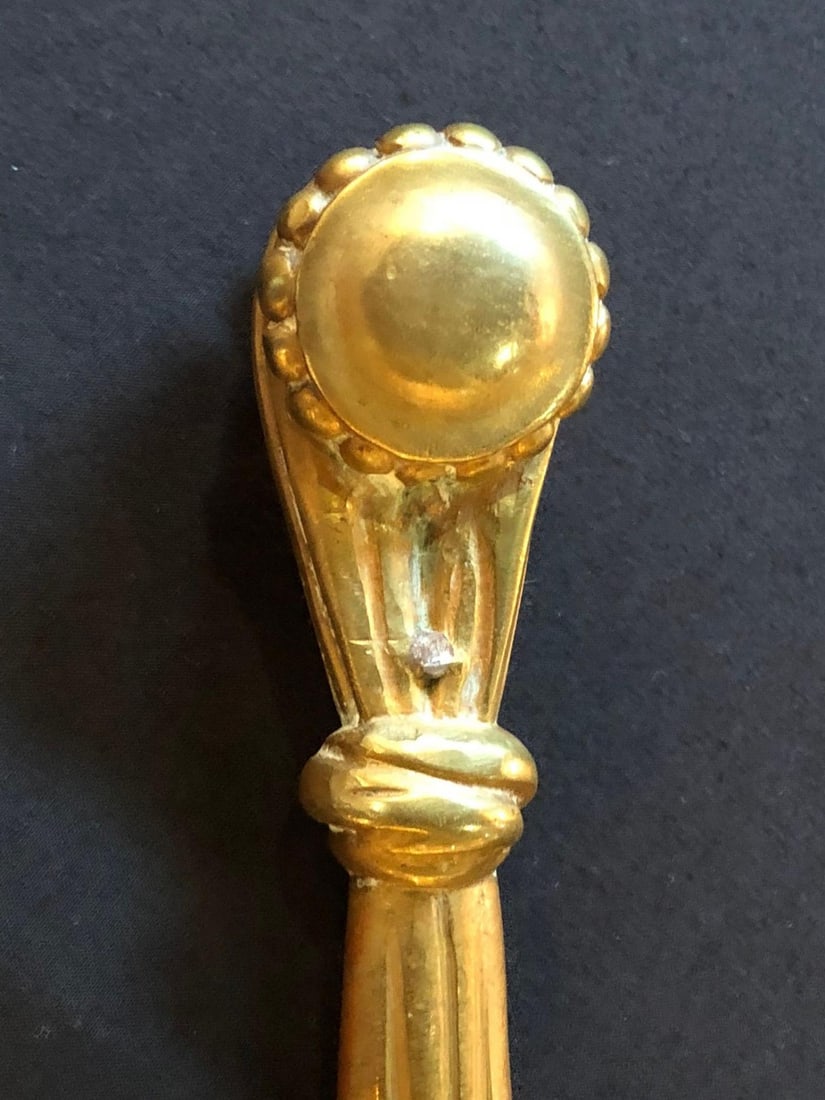 Pair of Dore Bronze Sconces having Horned Bacchus Masks in Louis XVI Style - 9